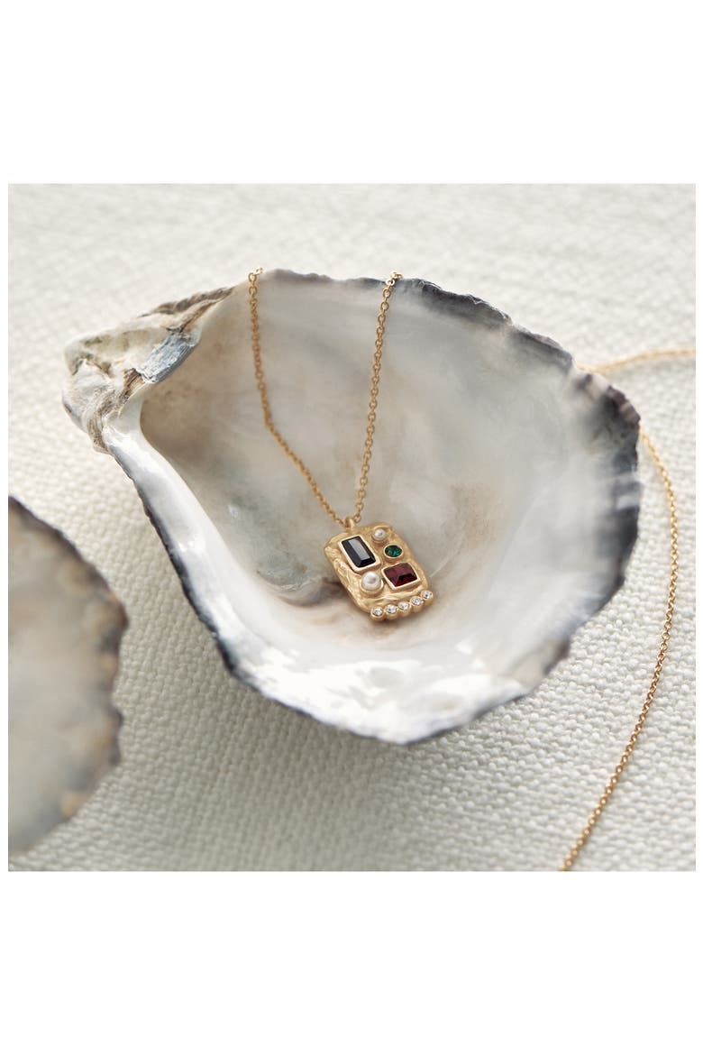 Sylar Crystal Pendant Necklace, Alternate, color, GOLD TONE/ MULTI CRYSTAL