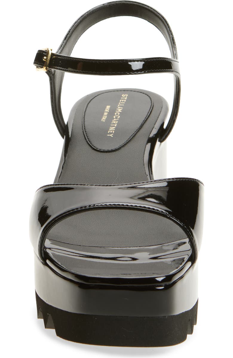 Stella McCartney Elyse Platform Sandal, Alternate, color, Black