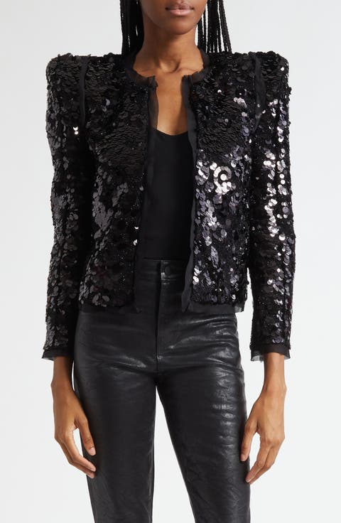 Shai Paillette Strong Shoulder Jacket