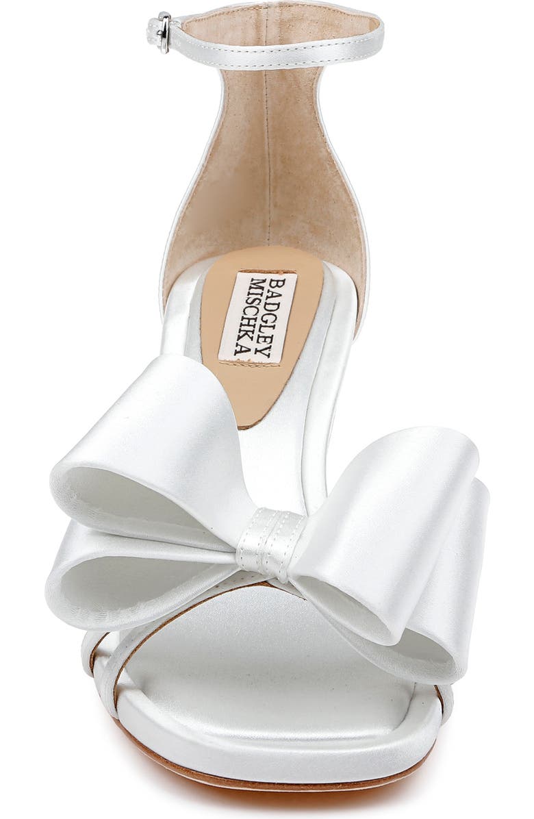 Badgley Mischka Collection Alysha Ankle Strap Sandal, Alternate, color, White Satin