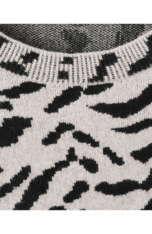 Mango Animal Print Sweater In Brown