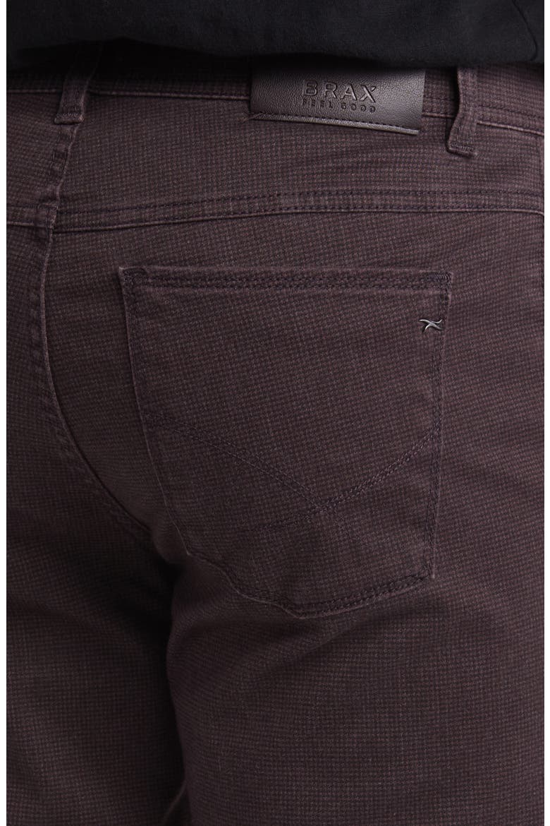 Cooper Hi Flex Microprint Five-Pocket Straight Leg Pants, Alternate, color, PORTOBELLO