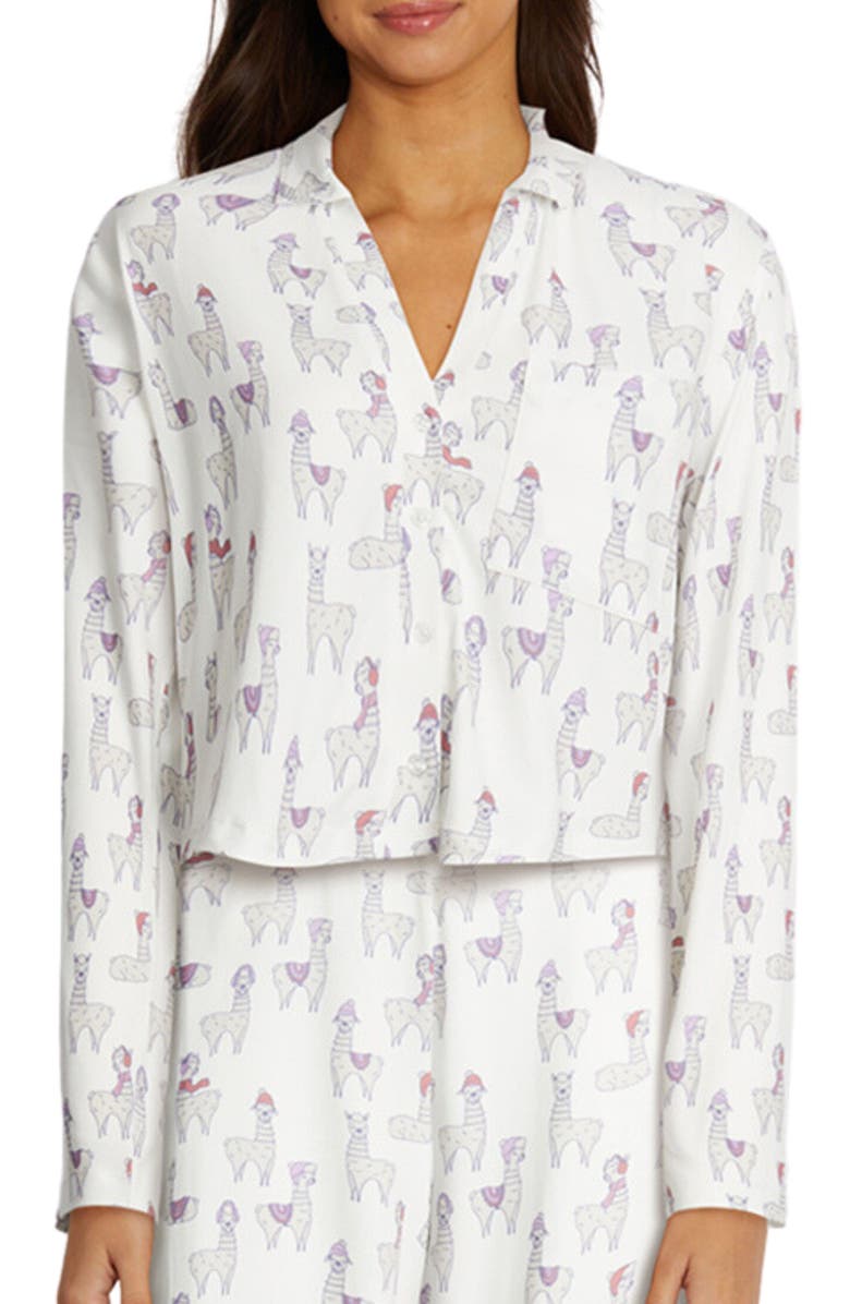Wildfox Long Sleeve Shirt & Pants Pajamas, Alternate, color, 