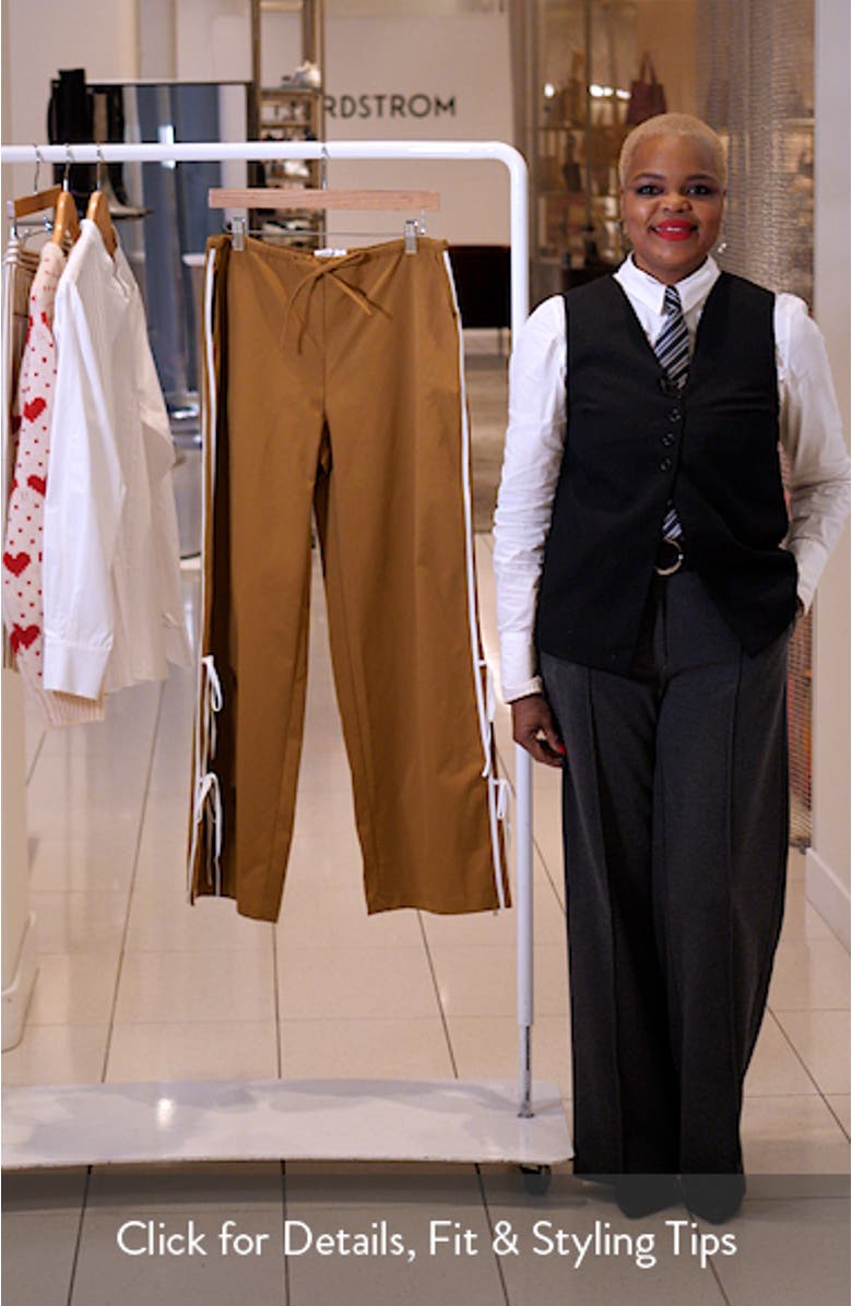 Side Tie Wide Leg Pants, sales video thumbnail