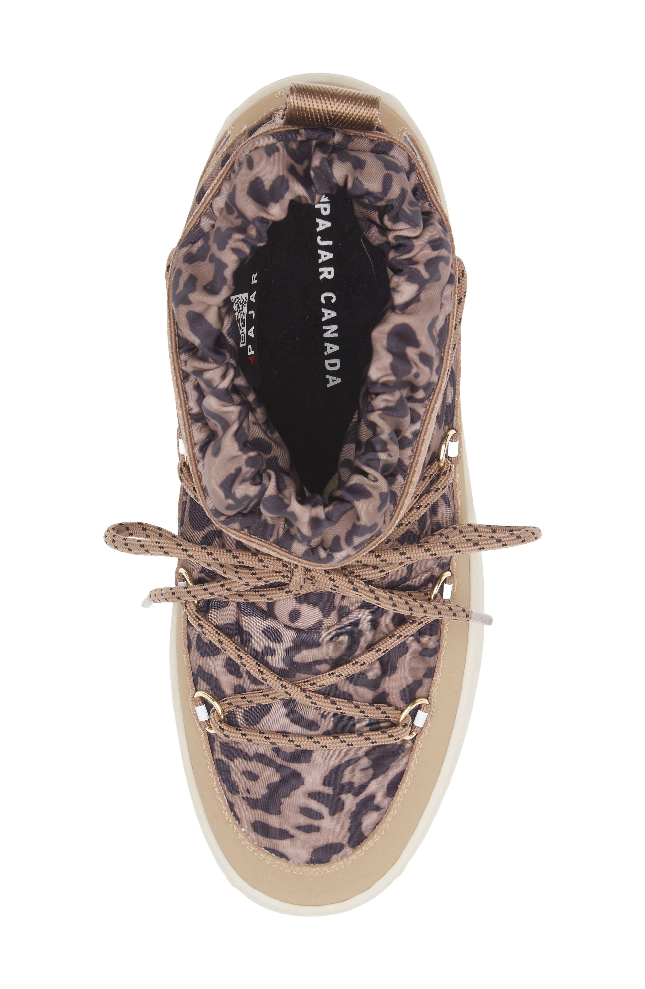 Pajar Galaxy Mini Waterproof Platform Ankle Bootie, Alternate, color, Leopard/ Sand