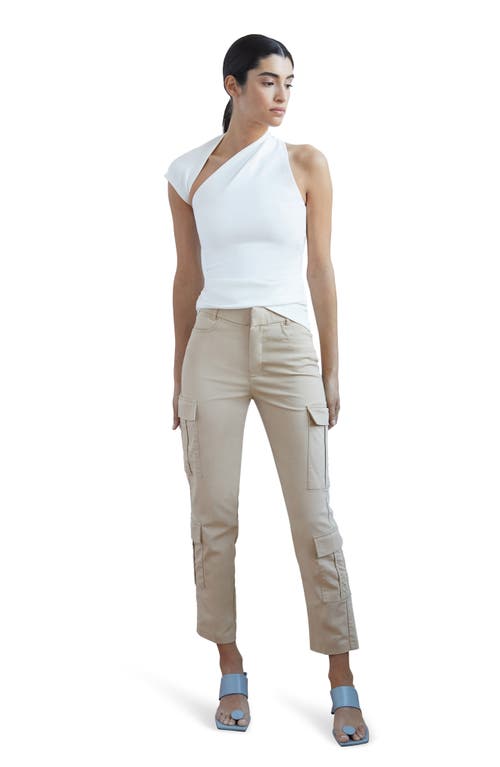 Marcella Manhattan One-shoulder Top In Off White