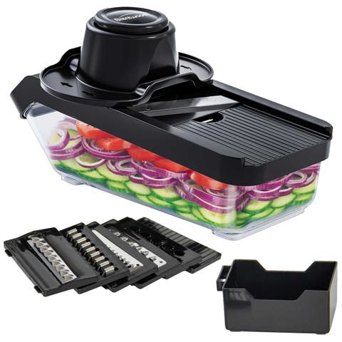 3.6 Cup Mandolin Slicer with 6 Interchangeable Blades