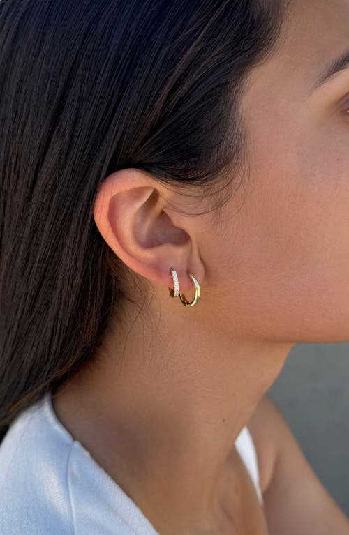 Adornia Set Of 3 Assorted Hoops And Stud Earrings In Gold