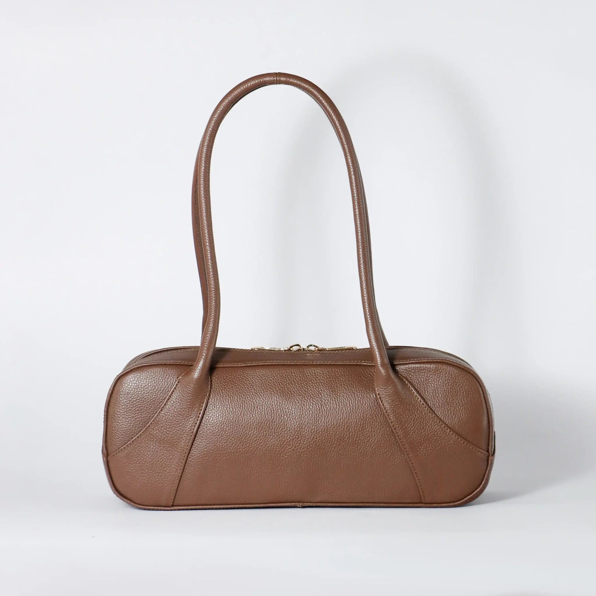 ROSZUAR Almaira Sculptural Harmony Handbag, Alternate, color, Chocolate