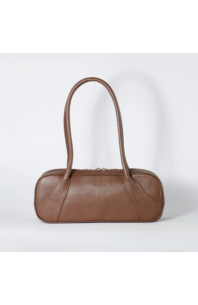 ROSZUAR Almaira Sculptural Harmony Handbag, Alternate, color, Chocolate