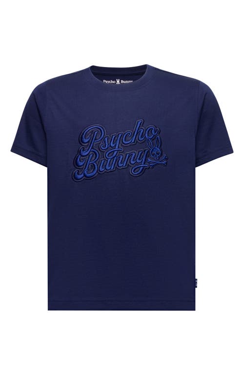 Psycho Bunny Kids' Elias Embroidered T-shirt In Blue