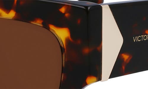 Victoria Beckham 52mm V Plaque Butterfly Sunglasses In Brown