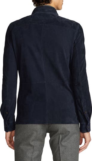 Ralph Lauren Purple Label Barron Suede Shirt Jacket | Nordstrom