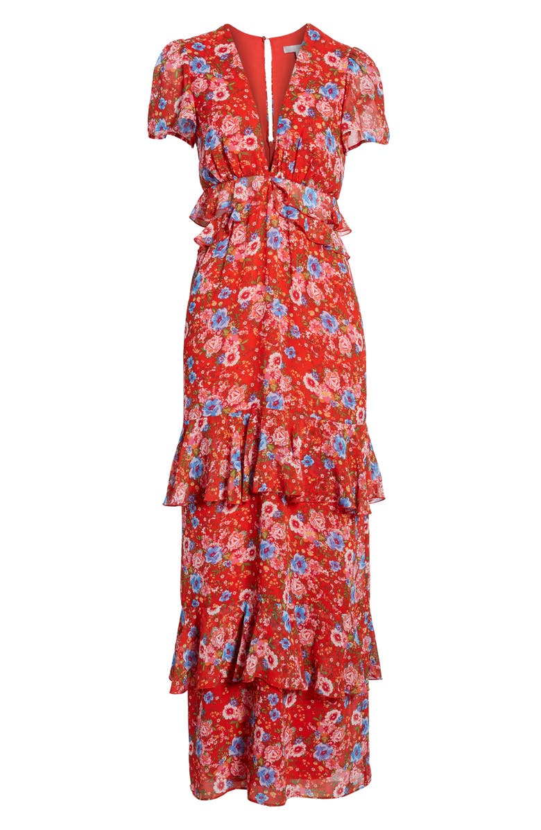 WAYF Lavina Tiered Maxi Dress, Alternate, color,