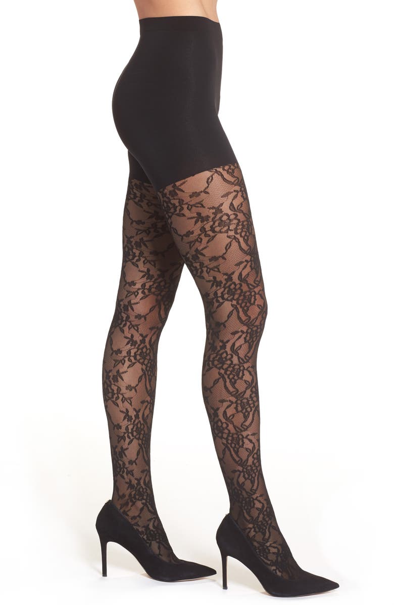 SPANX<sup>®</sup> Lovely Lace Shaper Tights, Main, color,
