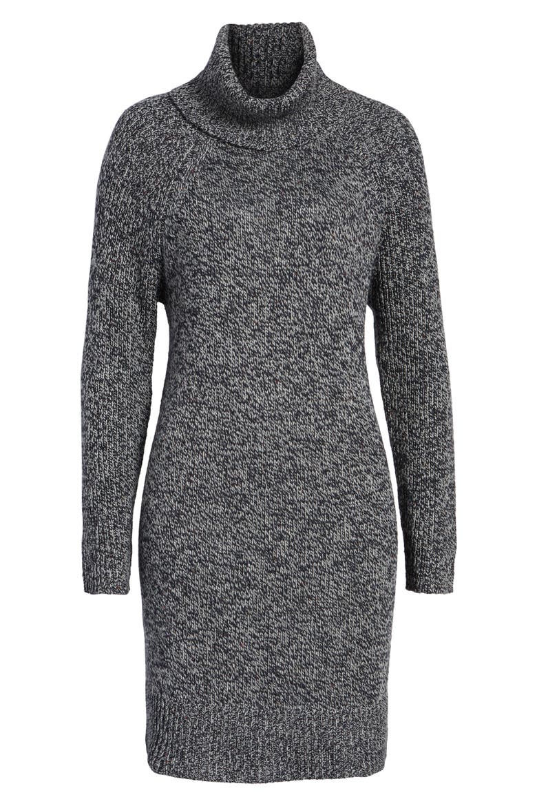Turtleneck Sweater Dress, Alternate, color, NAVY GREY HEATHER NEPPY MARL