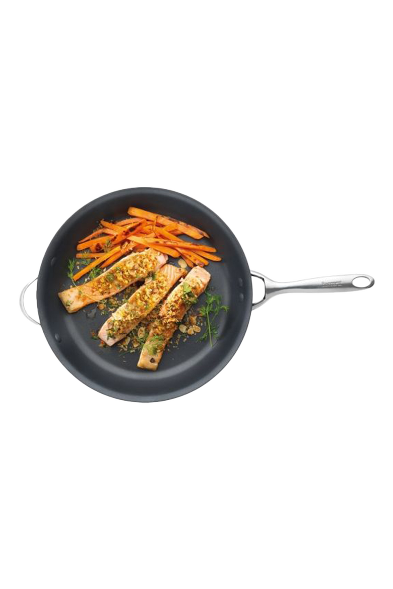 iD3® Frypan with Helper Handle 12.5", Alternate, color, BLACK