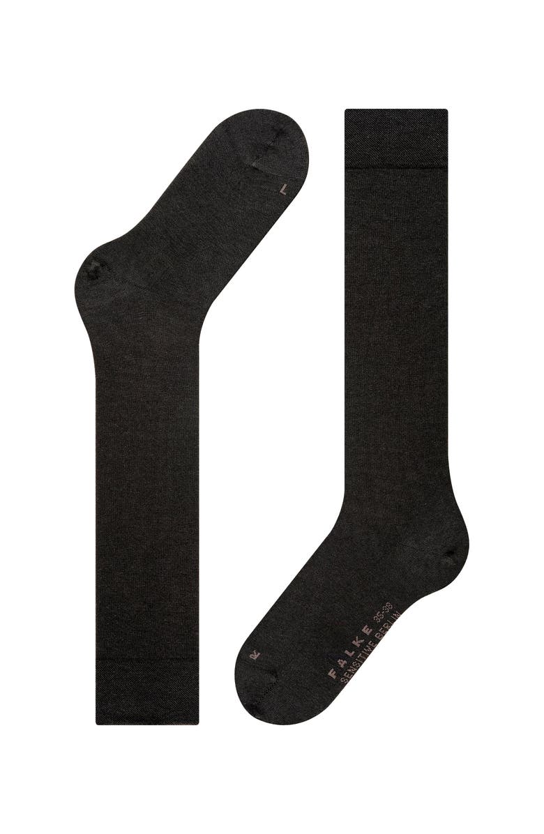 Falke Sensitive Berlin Knee High Socks for Diabetics, Alternate, color, Black
