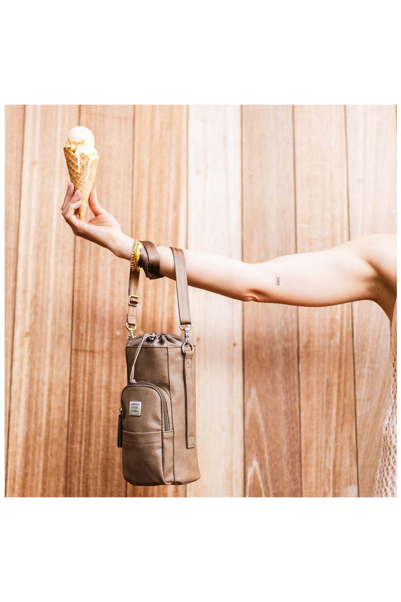 Viva Water Bottle Crossbody Bag, Alternate, color, MINK