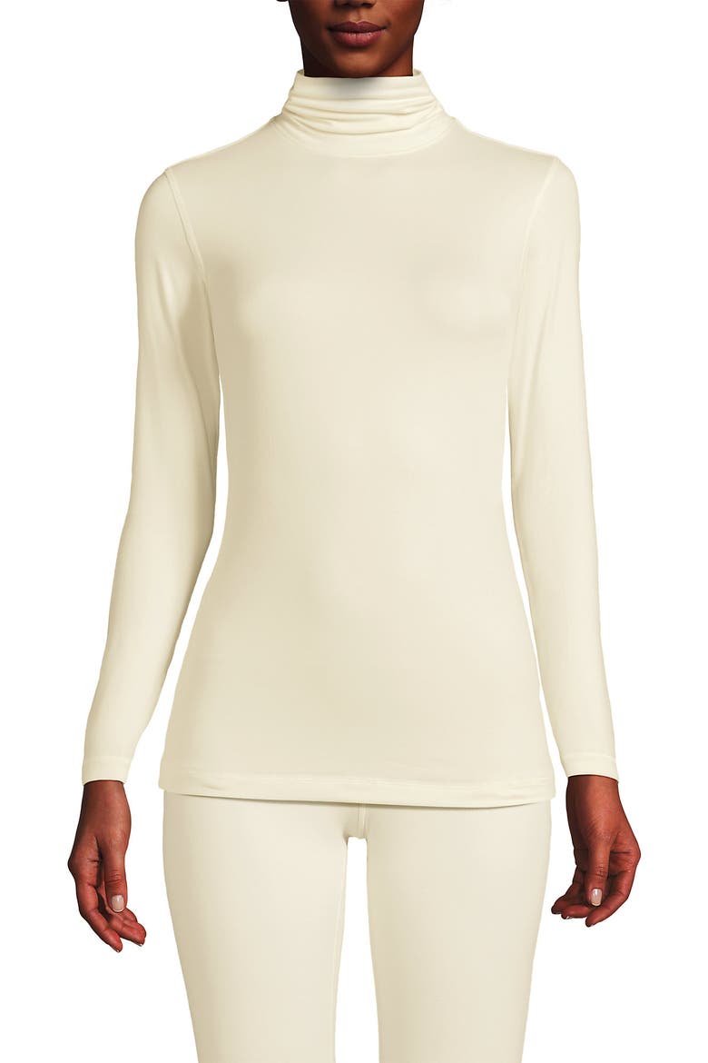 Baselayer Cozy Thermaskin Turtleneck Top, Main, color, Fresh Ivory