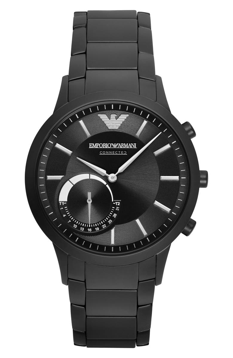 Emporio Armani Bracelet Hybrid Smart Watch, 43mm, Main, color, 