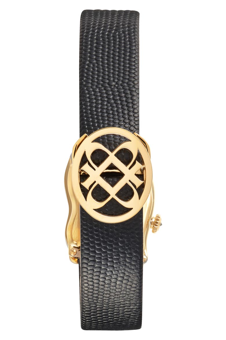 Mirage Lab Grown Diamond Leather Strap Watch, 22mm x 28mm, Alternate, color, MASTER