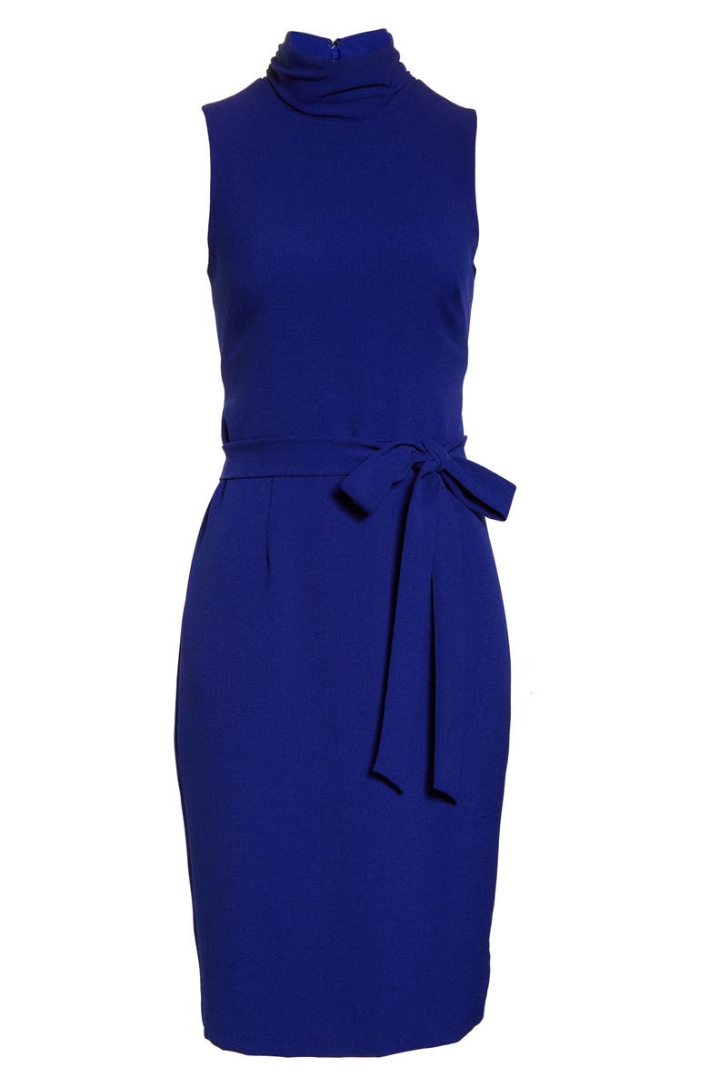 Chelsea28 Turtleneck Sleeveless Fit & Flare Dress, Alternate, color,