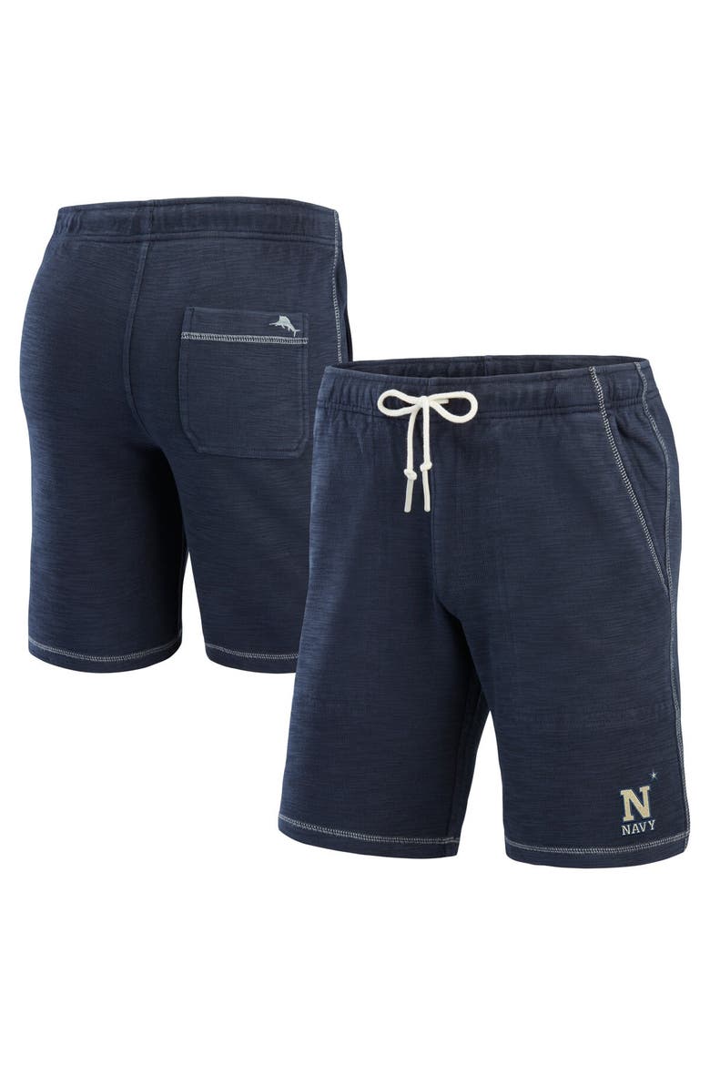 Men's Tommy Bahama Navy Navy Midshipmen Tobago Bay Tri-Blend Shorts, Main, color, Navy
