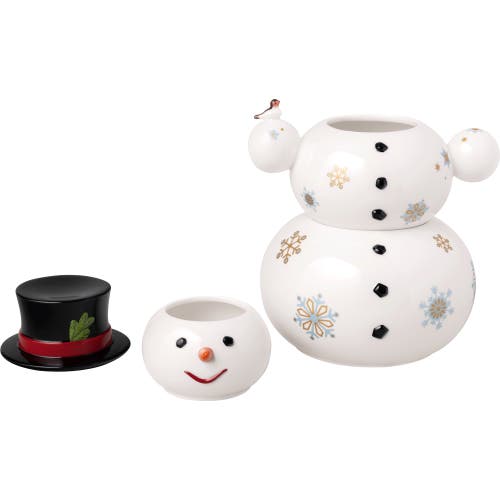 Villeroy & Boch Christmas Toys Memory Snowman Jar In Multi