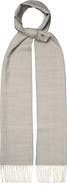 Eton Herringbone Merino Wool Scarf