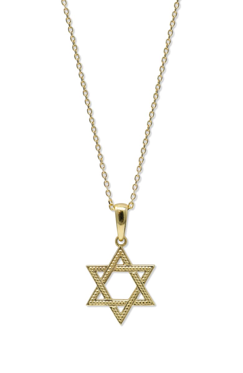 Anzie Dew Drop Star of David Enhancer, Main, color, Yellow Gold