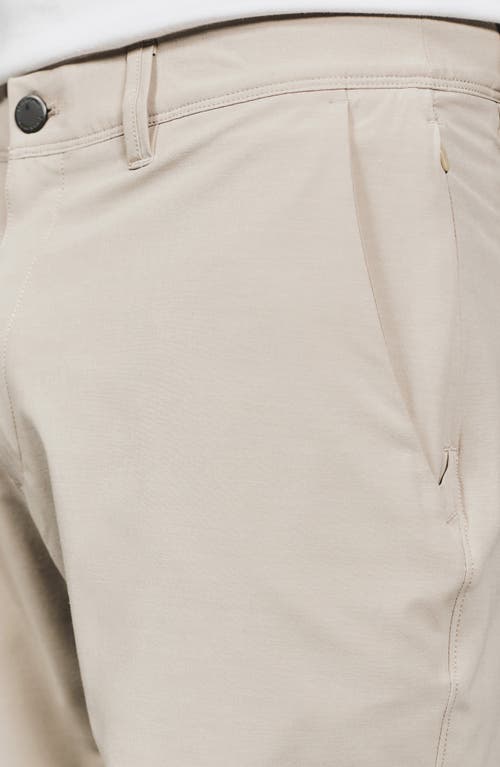 7 Diamonds Catalina 8-inch Flat Front Stretch Shorts In Neutral