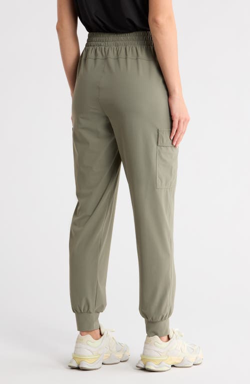 90 Degree By Reflex Warp Power Move Cargo Joggers In Green