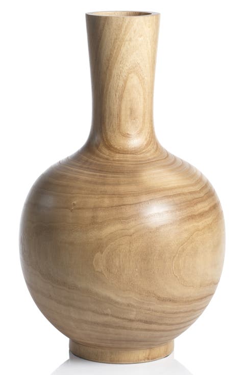 Alicante Paulownia Wood Vase