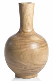 Zodax Alicante Paulownia Wood Vase