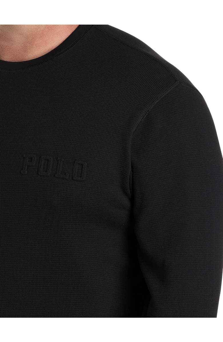 Polo Ralph Lauren Big & Tall Waffle-Knit Lounge Shirt, Alternate, color, Polo Black
