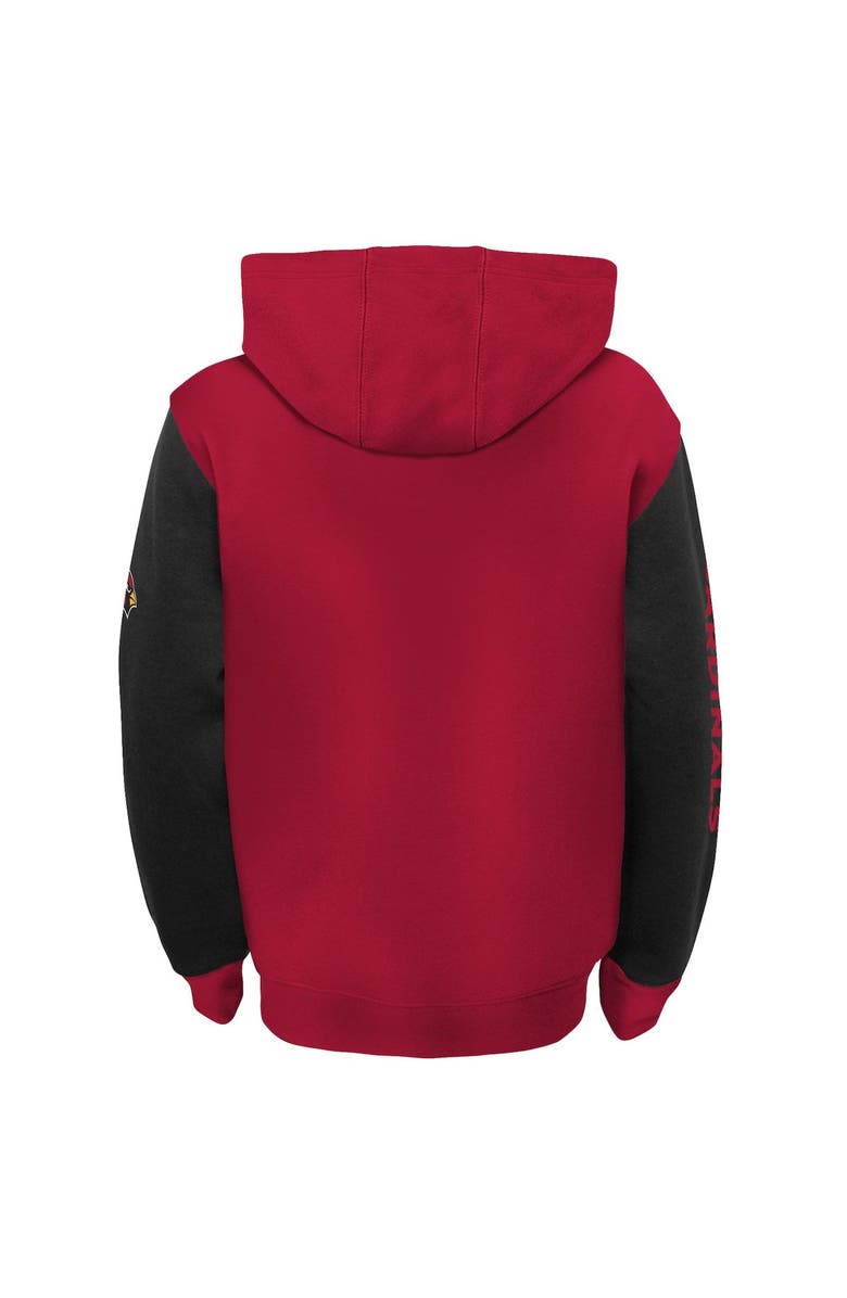 Outerstuff Youth Cardinal/Black Arizona Cardinals Poster Board Full-Zip Hoodie, Alternate, color, 