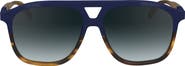 Longchamp Heritage 58mm Gradient Aviator Sunglasses