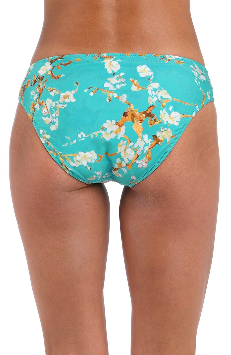 L'AGENCE Nicole Cherry Classic Bikini Bottoms, Alternate, color, Aqua