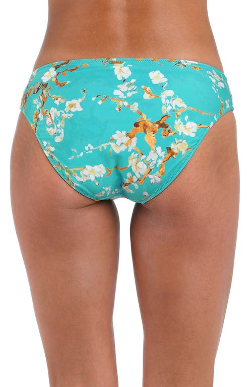 L'agence Nicole Cherry Classic Bikini Bottoms In Aqua