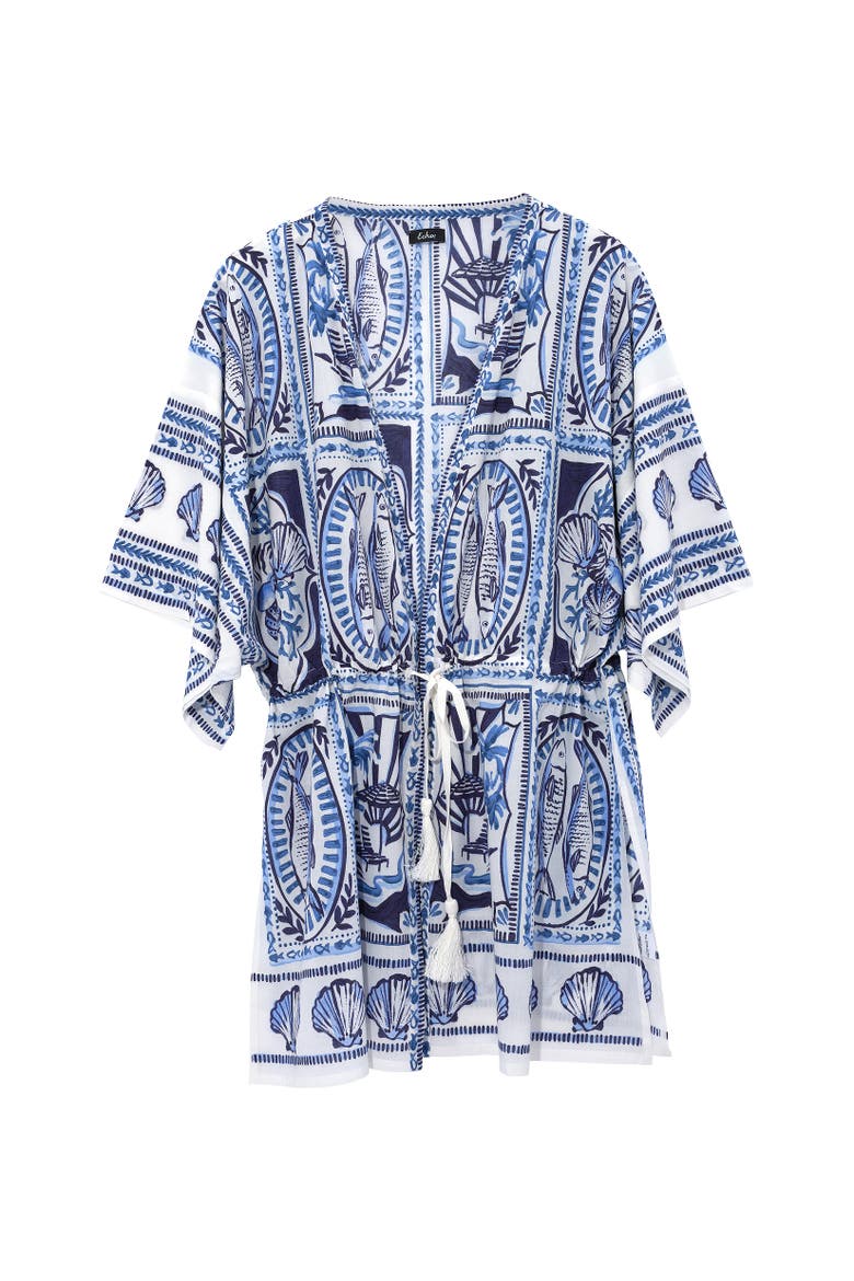 Montauk Tile Robe, Main, color, Ultramarine
