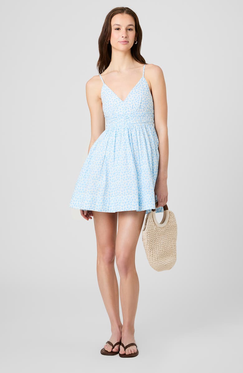 French Connection Rhodes Stacey Floral Print Minidress, Alternate, color, 