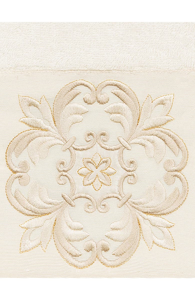Linum Home Textiles Alyssa 3-Piece Embellished Towel - Cream, Alternate, color, Cream