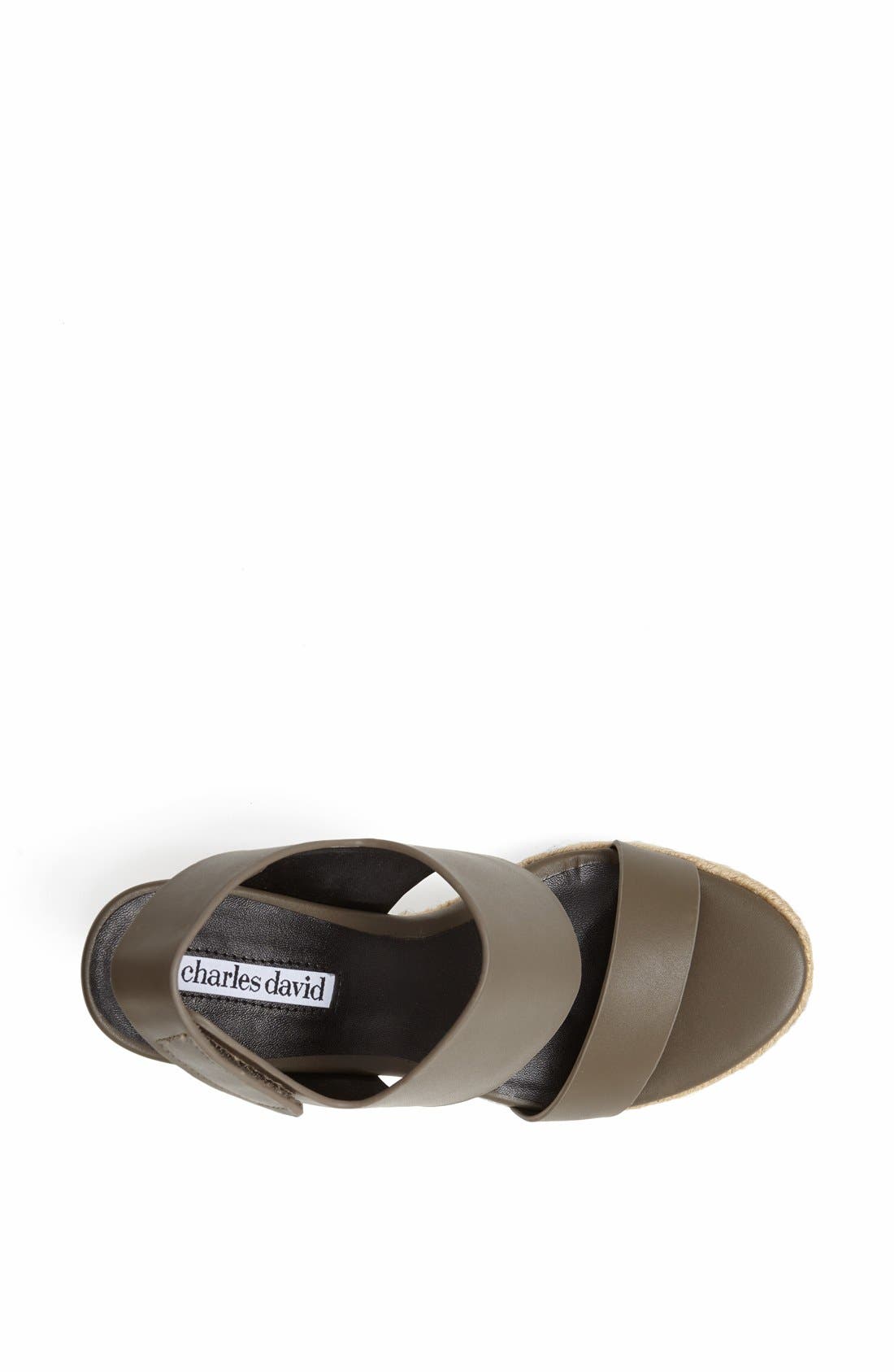 'Oriel' Sandal, Alternate, color, OLIVE