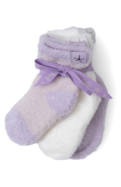 Barefoot Dreams Cozychic Lite® 3-pack Sock Set In Lilac Multi