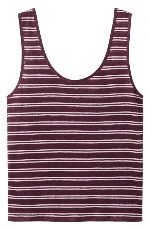 Stripe Linen Tank