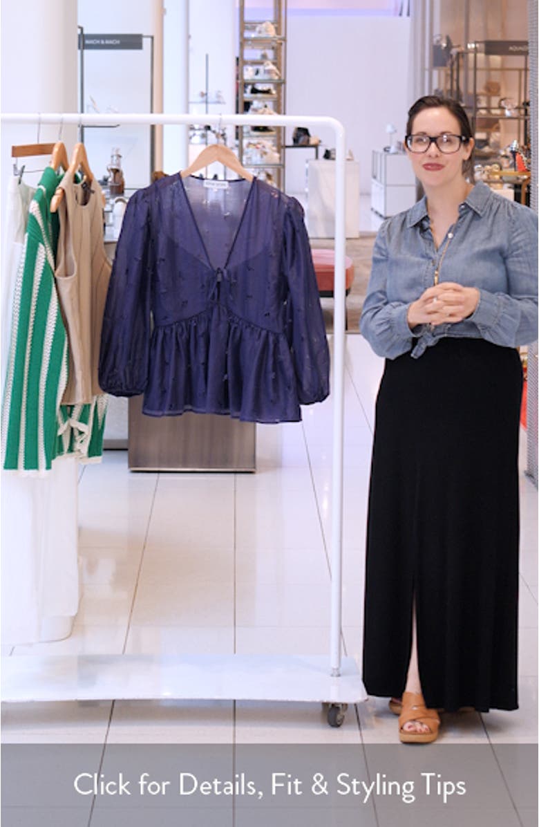 Floral Organza Top, sales video thumbnail