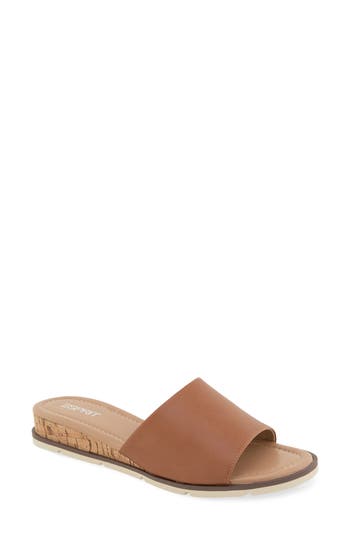 Esprit Delaney Slide Sandal In Brown