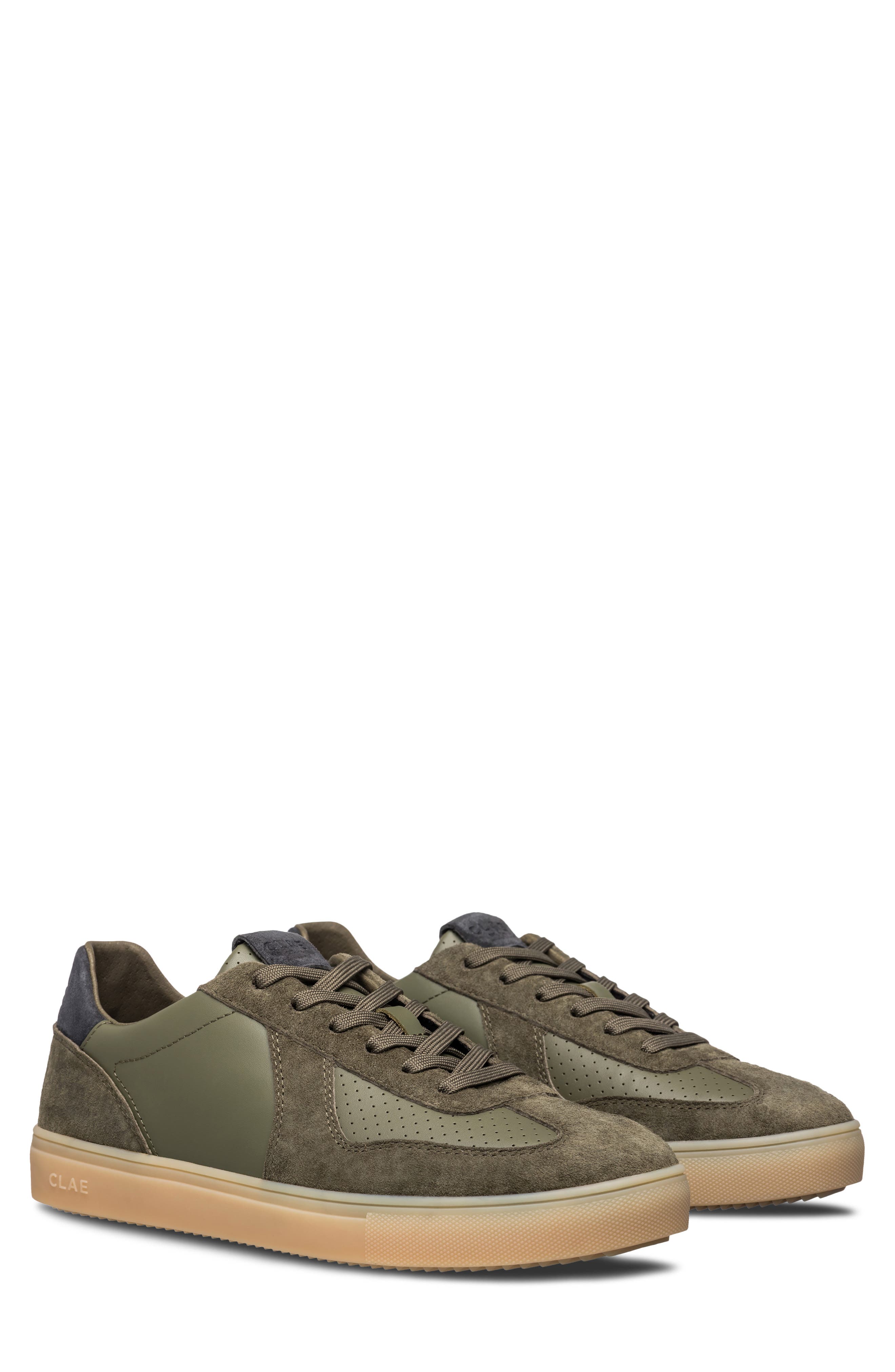Bastian Leather Sneaker, Main, color, GREEN