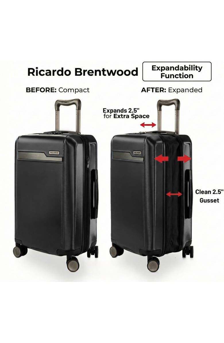 Ricardo Beverly Hills Brentwood Hardside 29" Expandable Large Checked Luggage, Alternate, color, Onyx